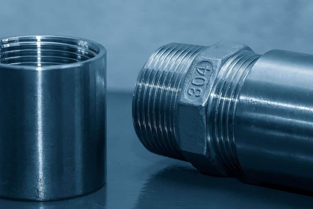 up close image of a 304H bolt