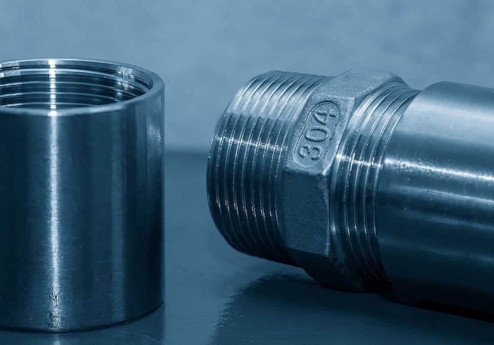 up close image of a 304H bolt